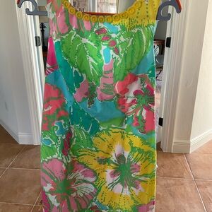 Colorful Floral Sleeveless Dress